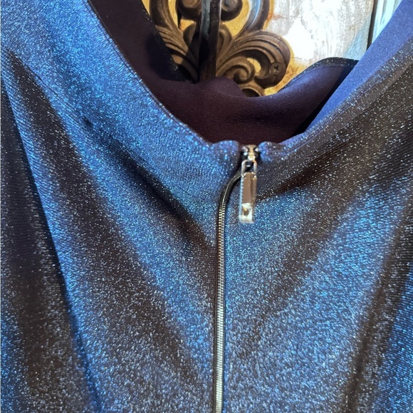 Ted Baker Strapless Midnight Blue Sparkle Dress Size 6 - Picture 11 of 14